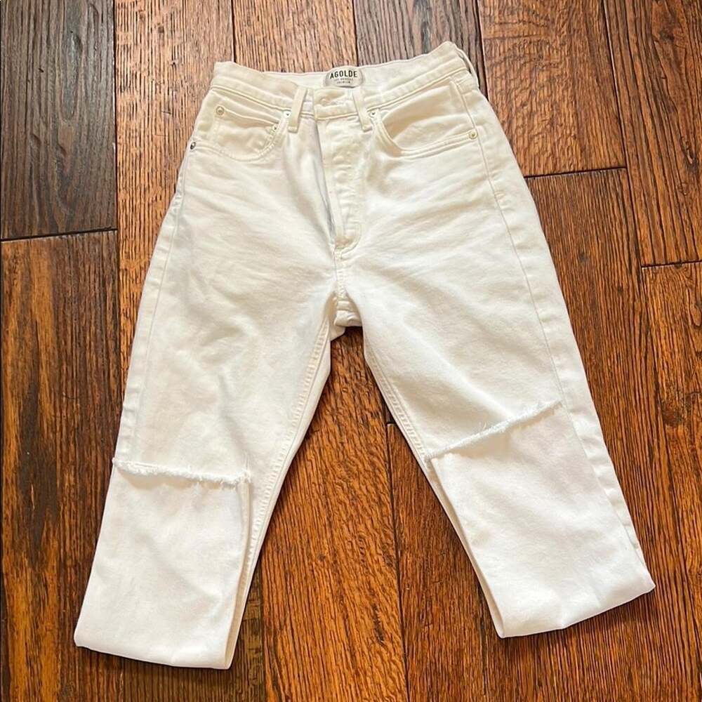 AGOLDE Women's White Jeans